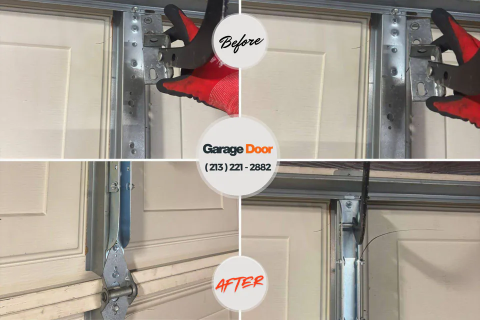 Before and after: garage door repair 37385
